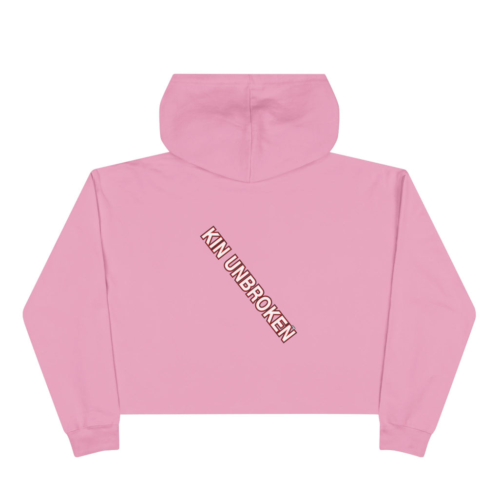 Kin Unbroken Crop Hoodie — Chain Emblem Cropped Hoodie