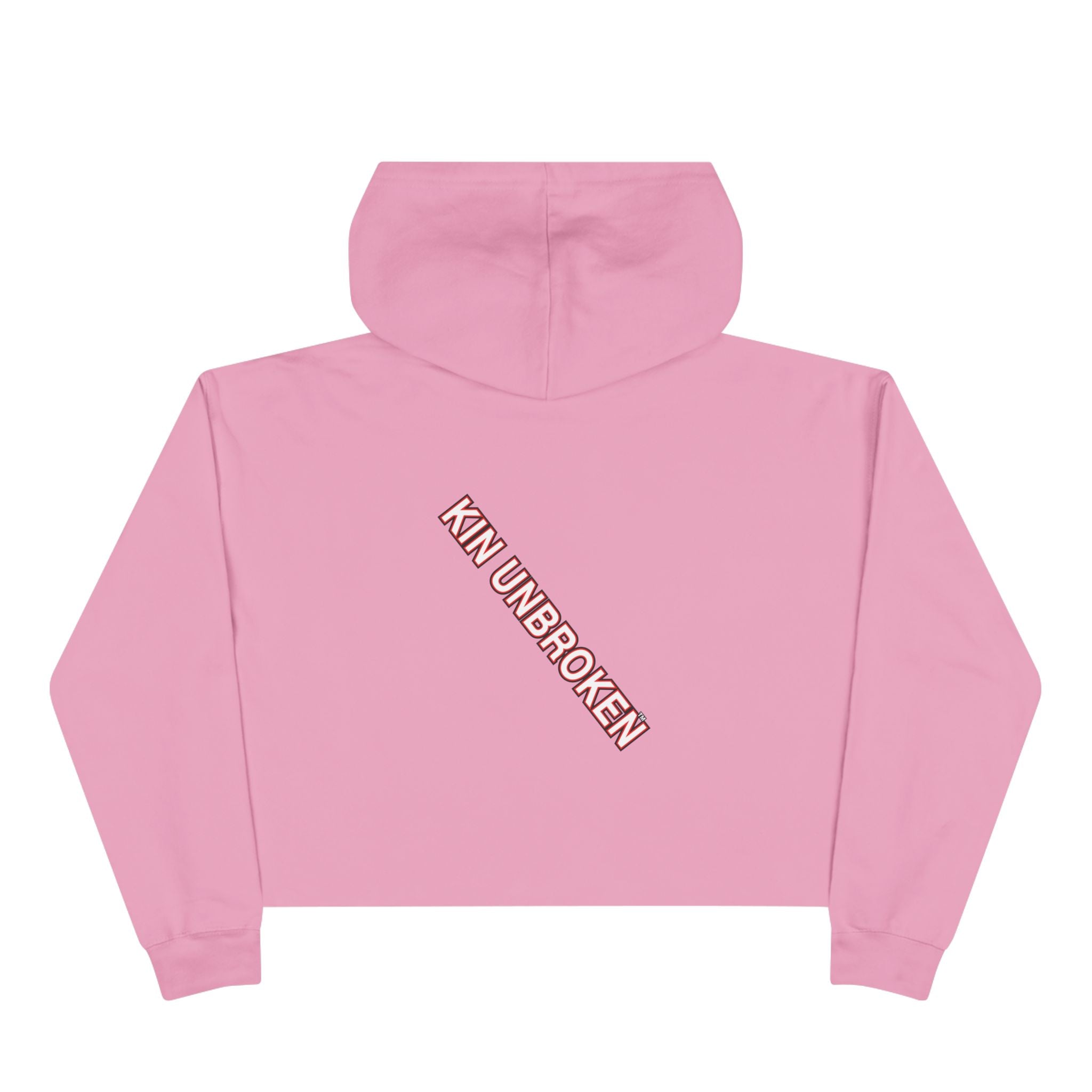 Kin Unbroken Crop Hoodie — Chain Emblem Cropped Hoodie
