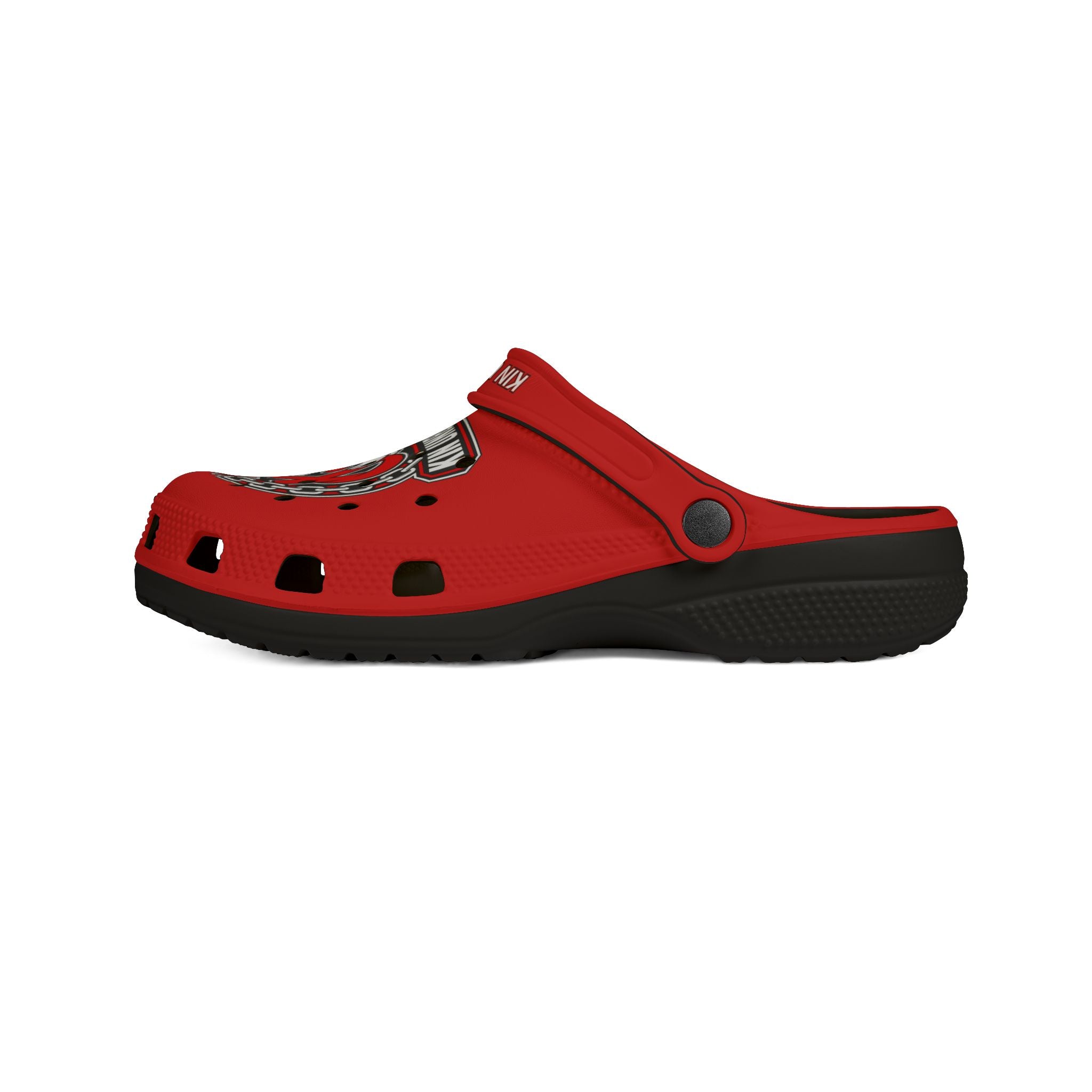 Kin Unbroken Logo EVA Foam Clogs — Red Comfort Slip-On Shoes