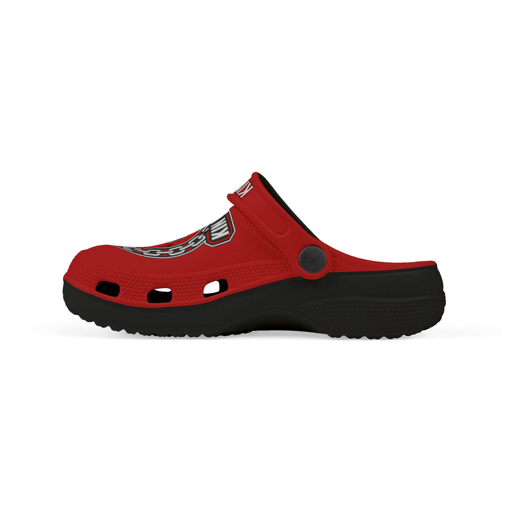 Kids' Foam Clogs — 'Kin Unbroken' Red & Black Emblem