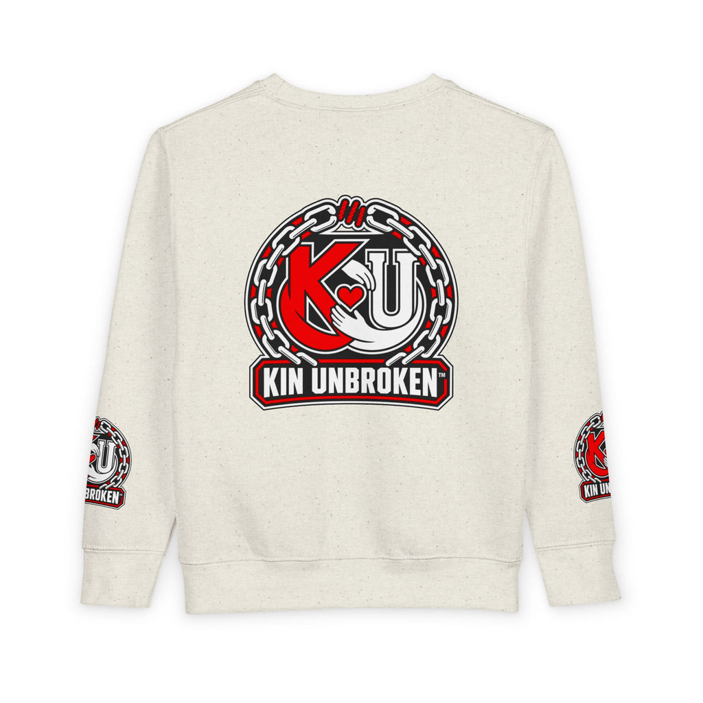 Toddler Sweatshirt - "My Sibling Is Not A Case Number" Kin Unbroken Logo Crew