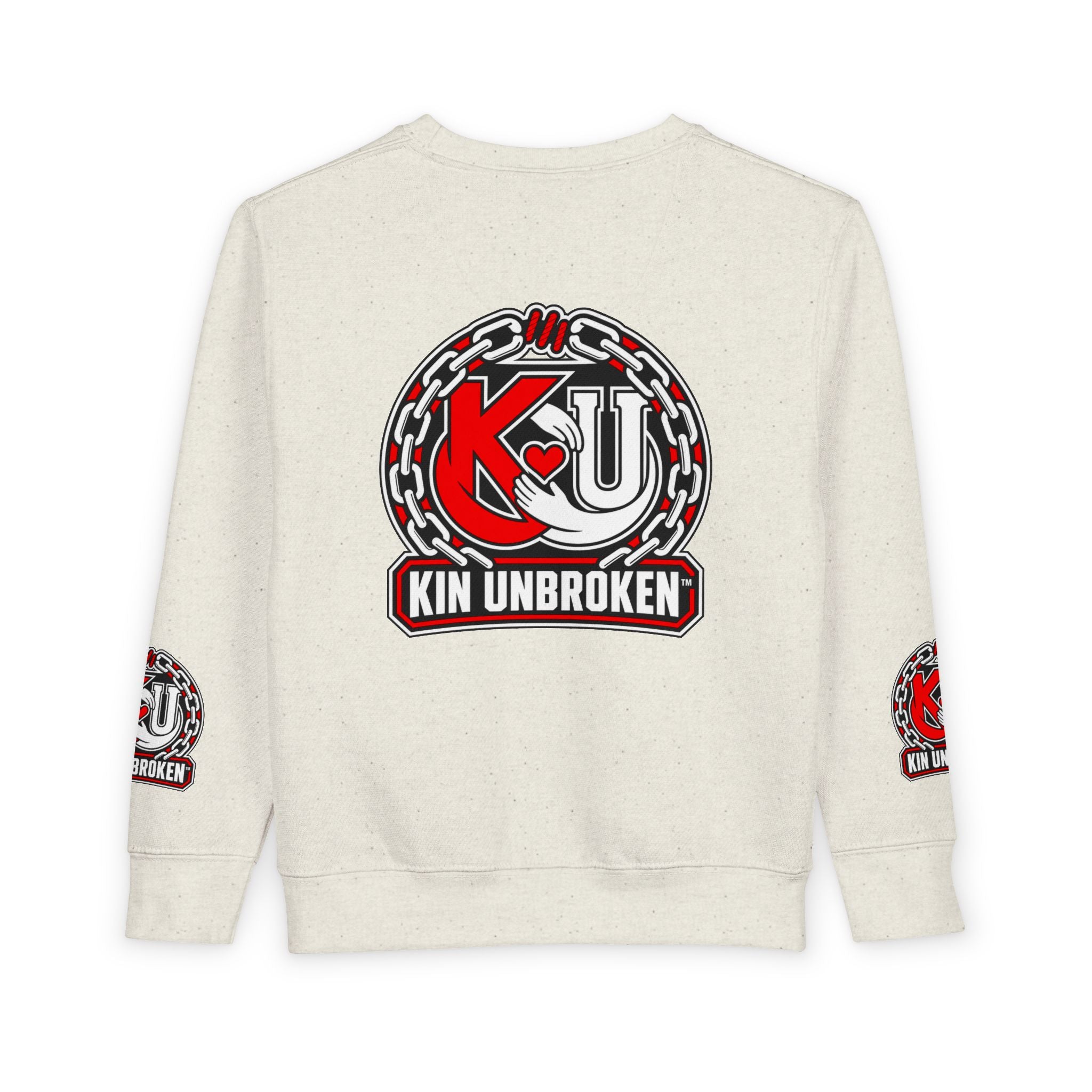 Toddler Sweatshirt - "My Sibling Is Not A Case Number" Kin Unbroken Logo Crew