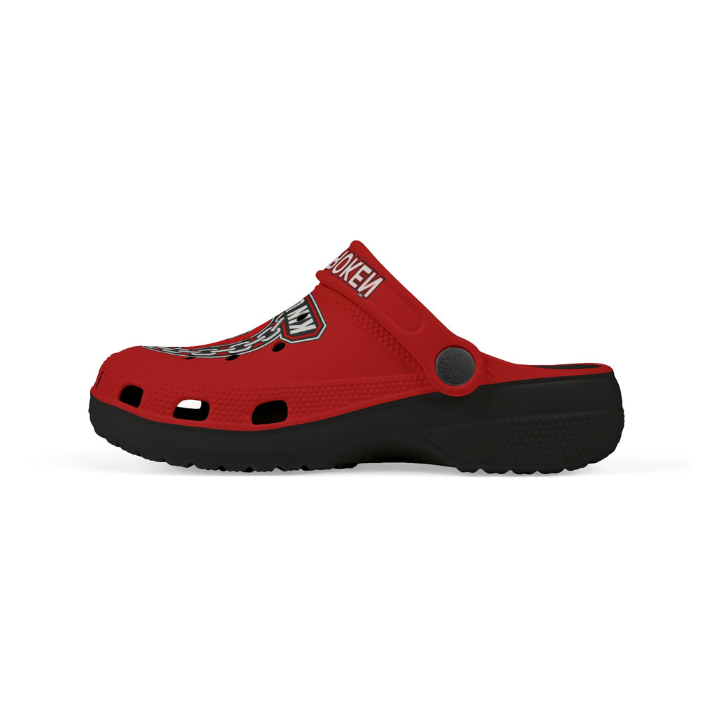 Kids' Foam Clogs — 'Kin Unbroken' Red & Black Emblem