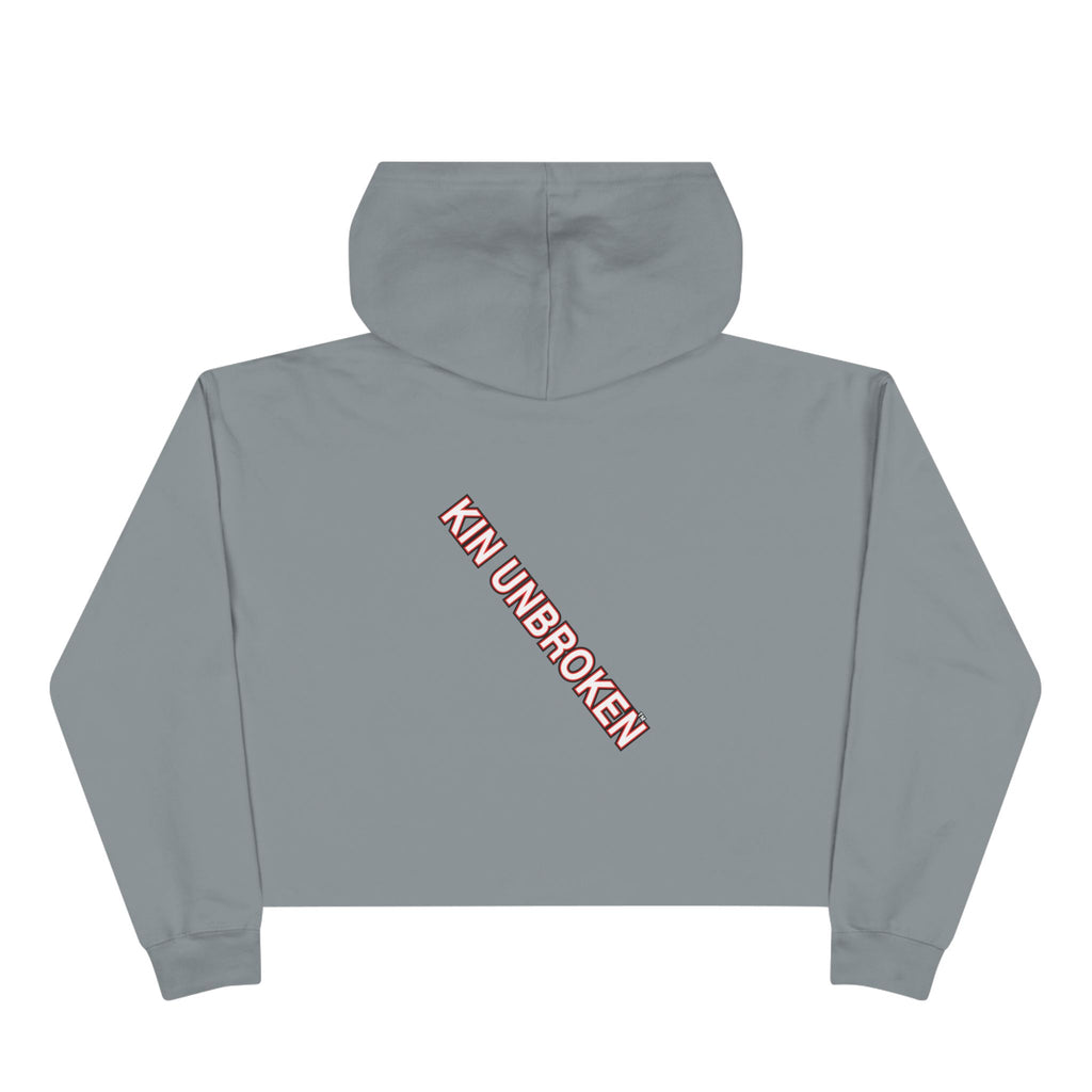 Kin Unbroken Crop Hoodie — Chain Emblem Cropped Hoodie
