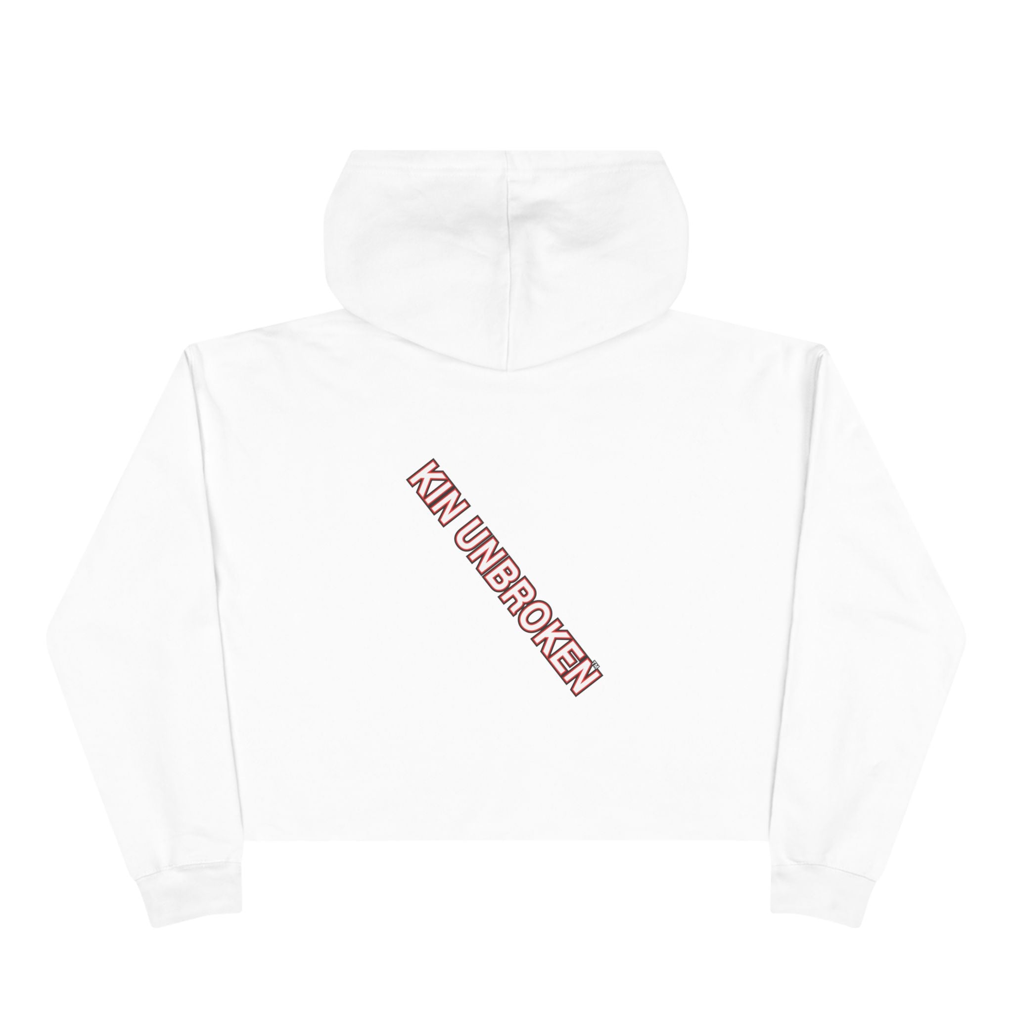 Kin Unbroken Crop Hoodie — Chain Emblem Cropped Hoodie