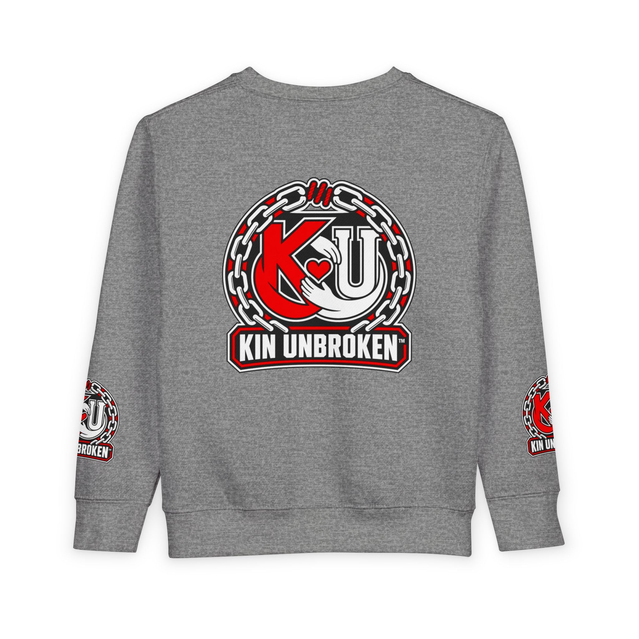 Toddler Sweatshirt - "My Sibling Is Not A Case Number" Kin Unbroken Logo Crew