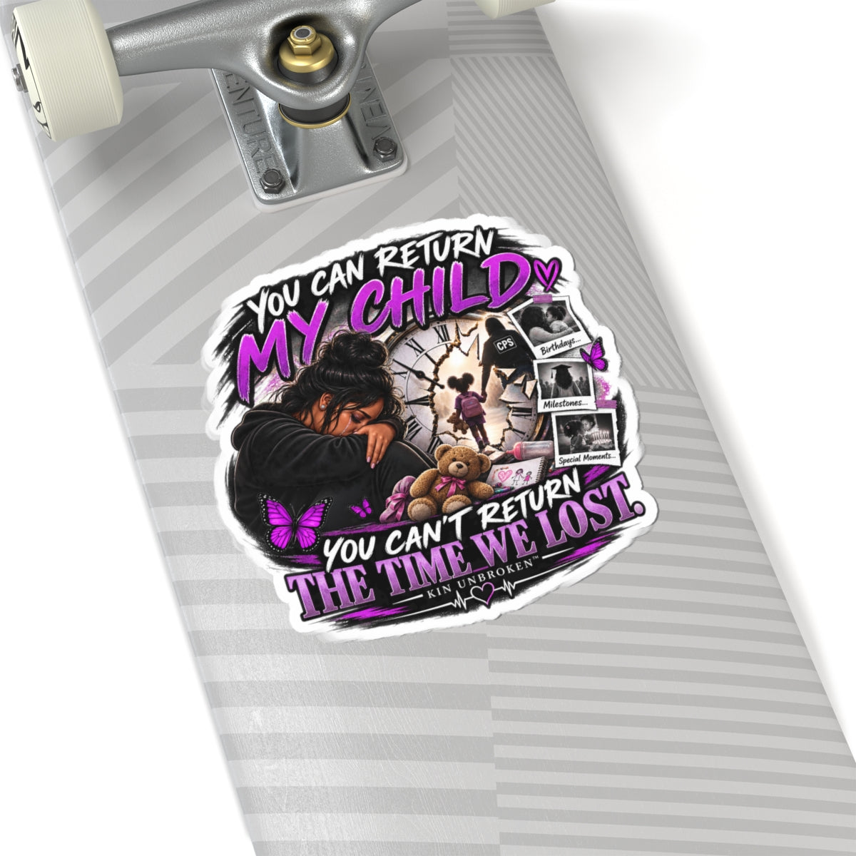 Memorial 'You Can’t Return My Child' Kiss-Cut Sticker — Grieving Parent Tribute