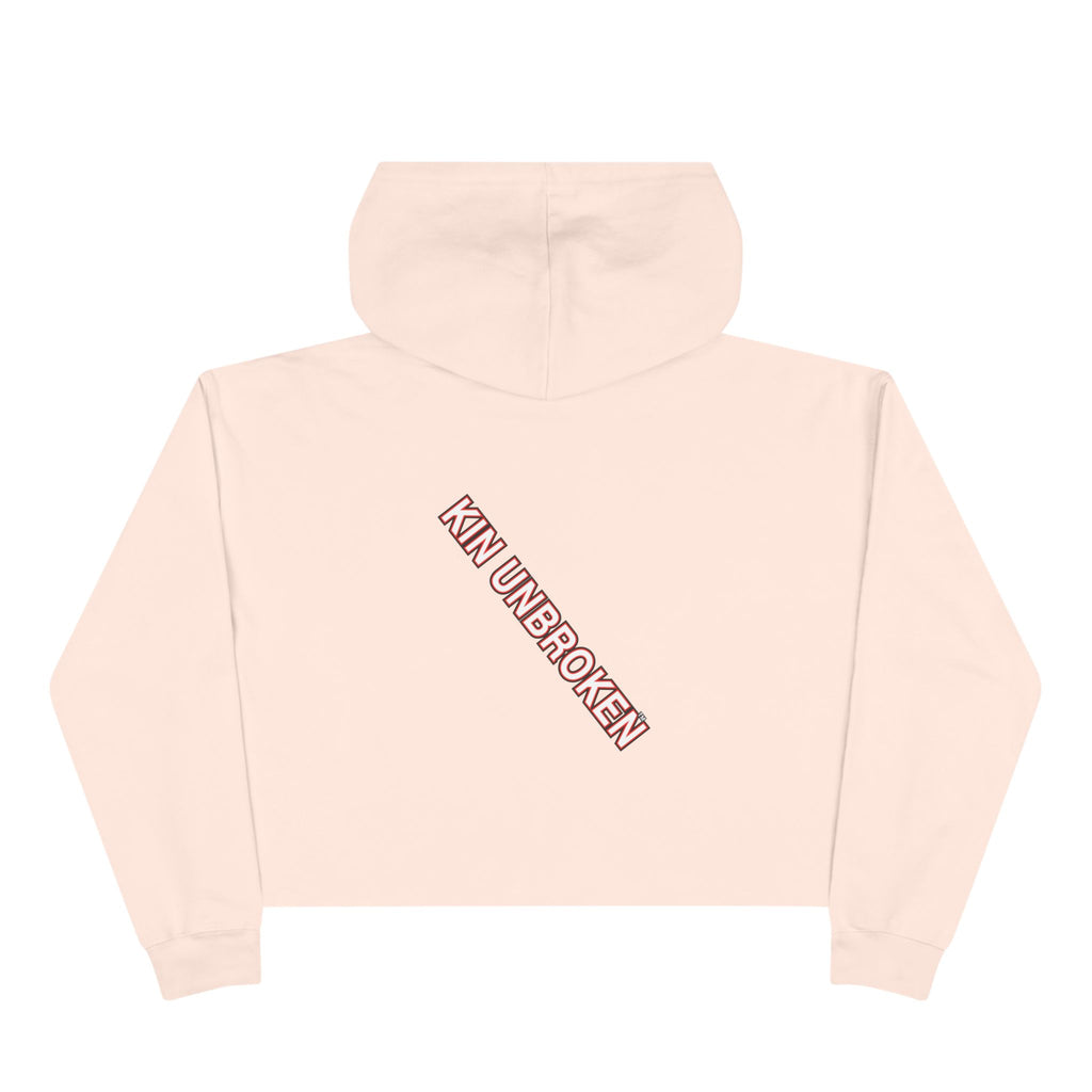 Kin Unbroken Crop Hoodie — Chain Emblem Cropped Hoodie