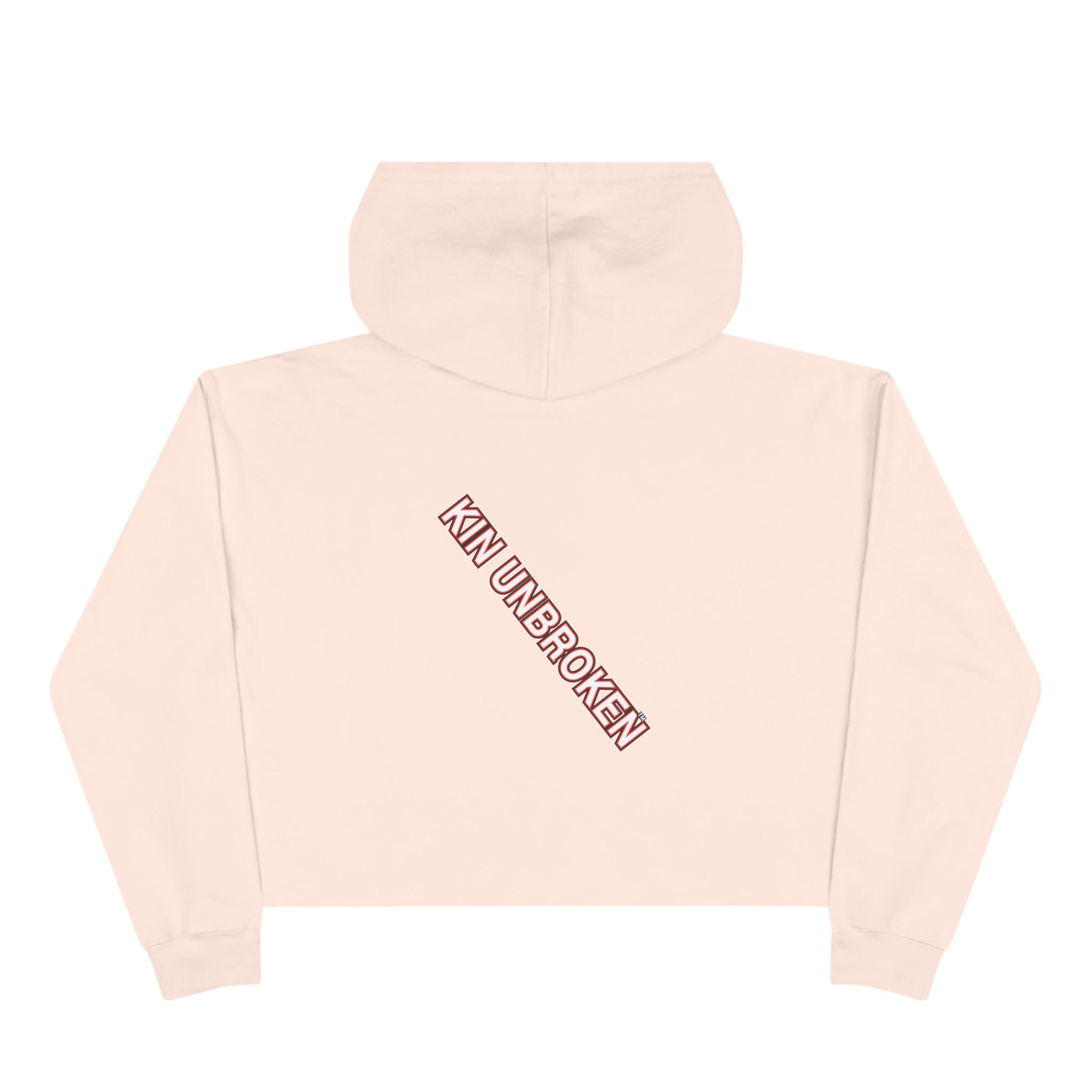 Kin Unbroken Crop Hoodie — Chain Emblem Cropped Hoodie