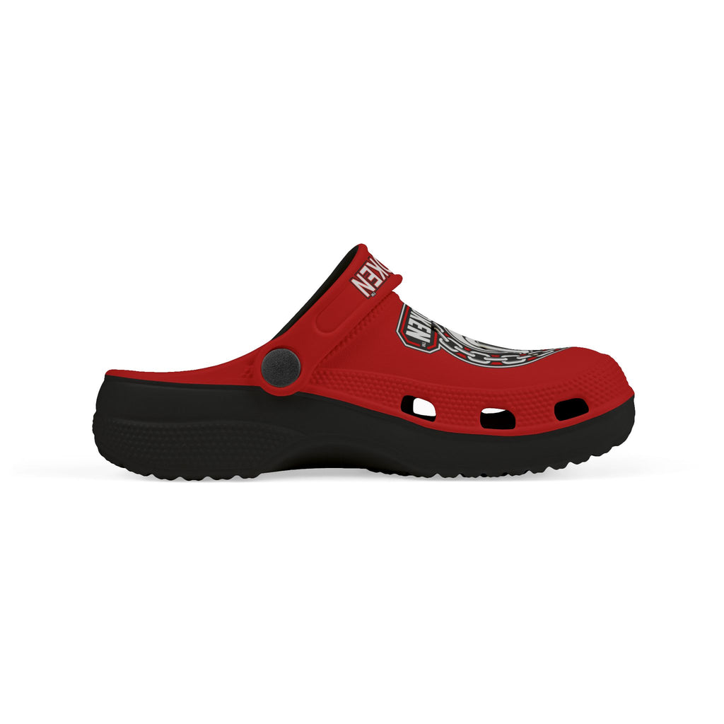 Kids' Foam Clogs — 'Kin Unbroken' Red & Black Emblem