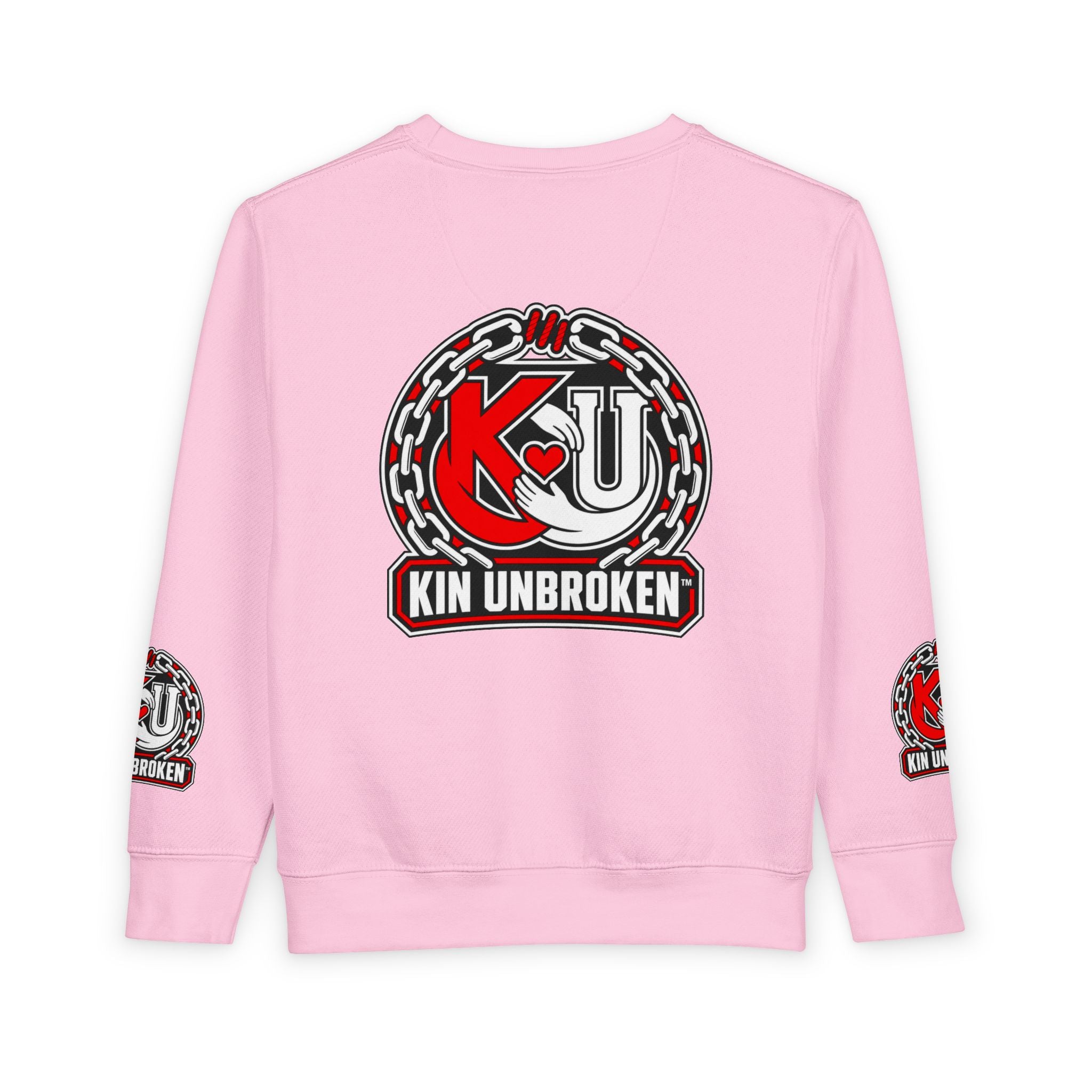 Toddler Sweatshirt - "My Sibling Is Not A Case Number" Kin Unbroken Logo Crew