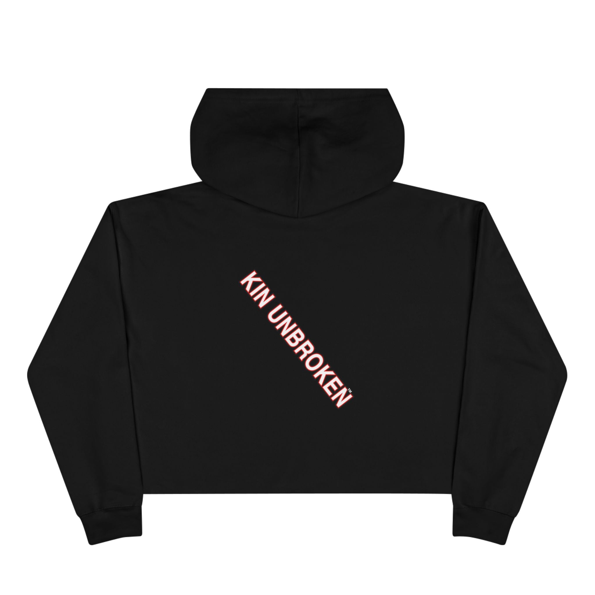 Kin Unbroken Crop Hoodie — Chain Emblem Cropped Hoodie