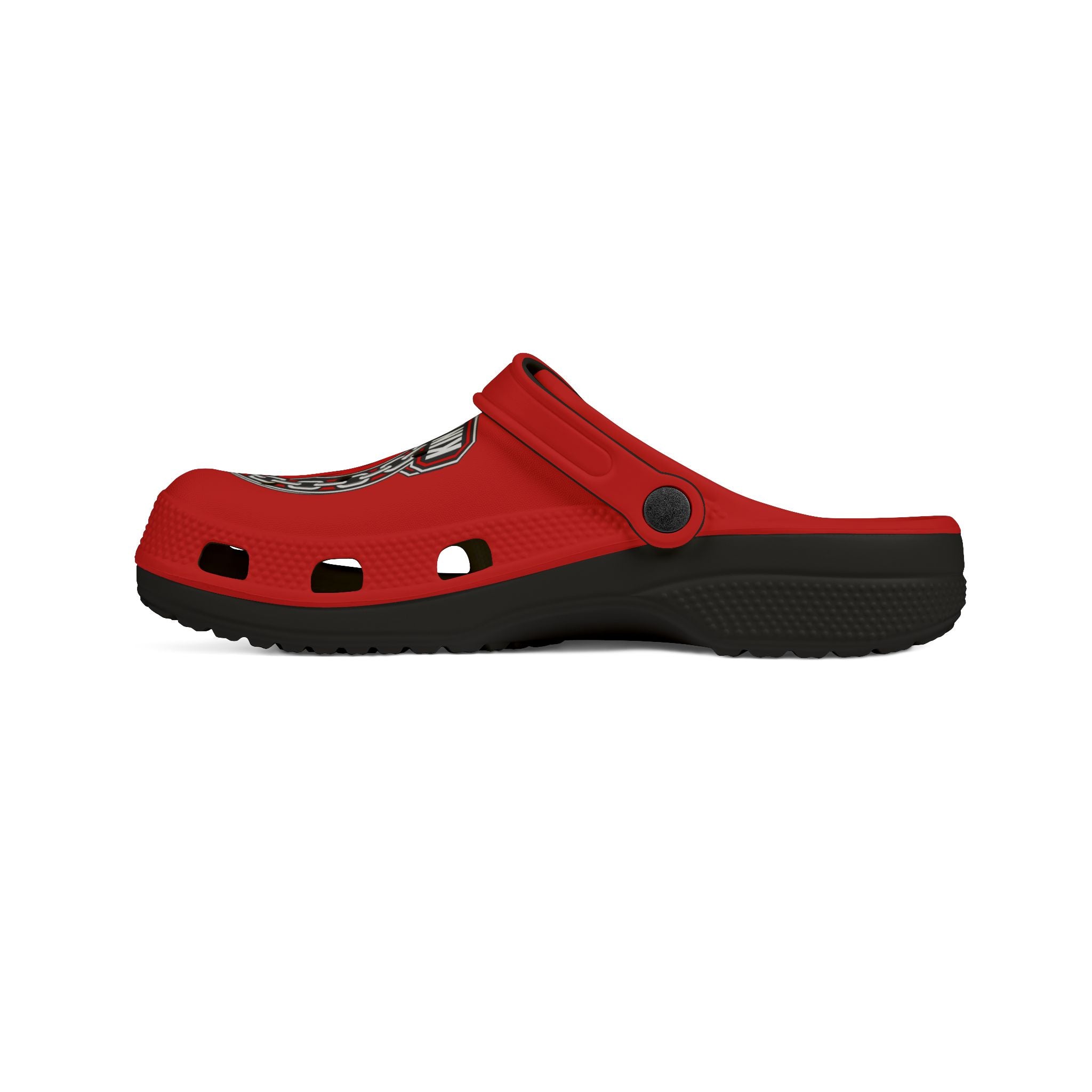 Kin Unbroken Logo EVA Foam Clogs — Red Comfort Slip-On Shoes